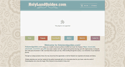 Desktop Screenshot of holylandguides.com