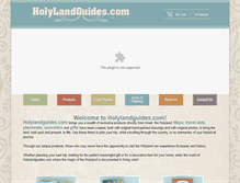 Tablet Screenshot of holylandguides.com